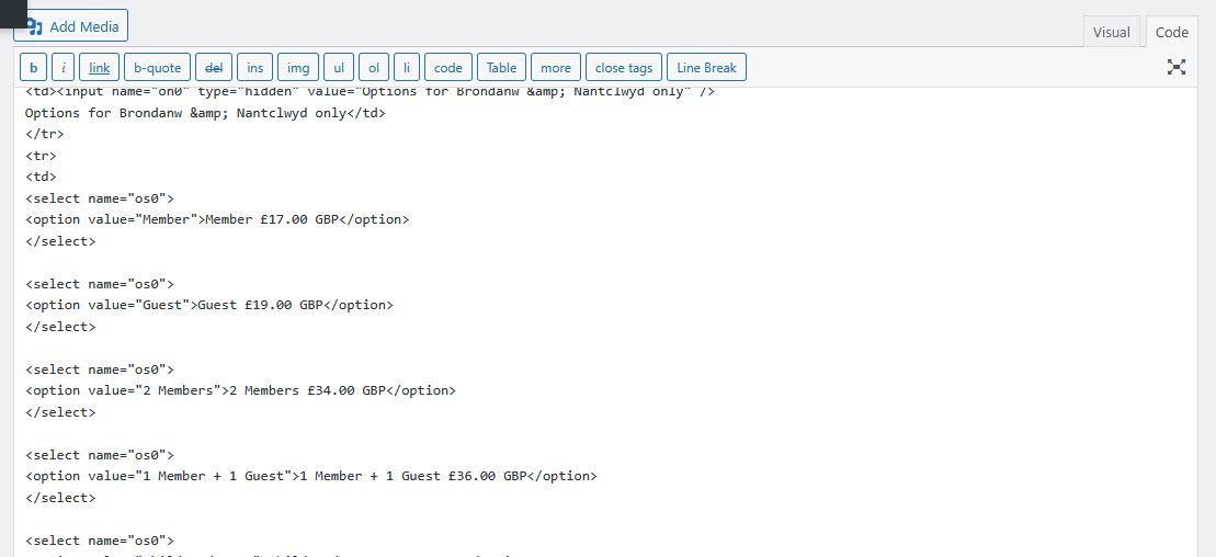 Code as changed by Enfold